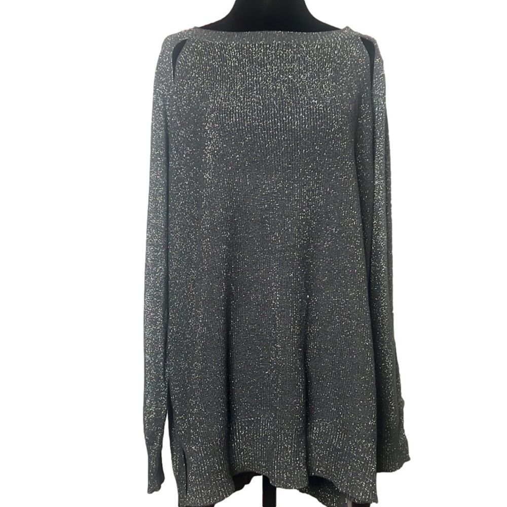 MICHAEL MICHAEL KORS NWT‎  METALLIC CREW NECK SWEATER SIZE 3X